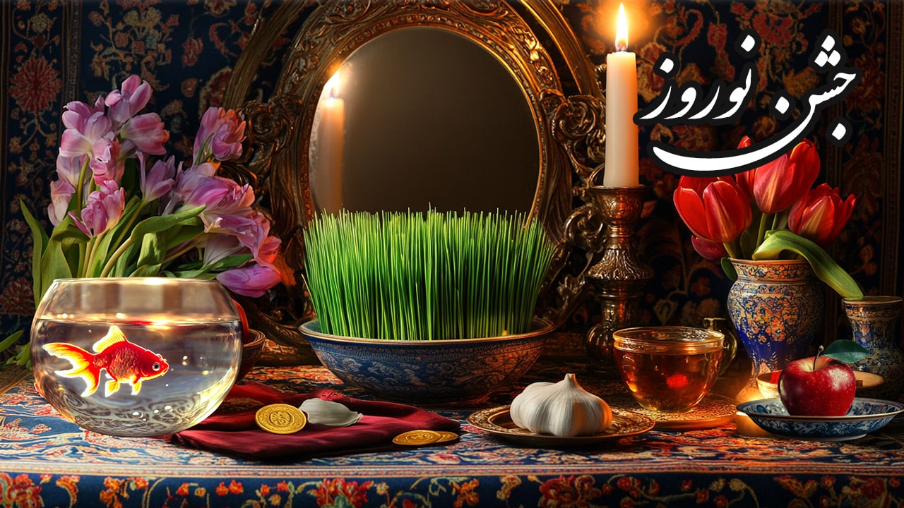 ساخت انیمیشن هوش مصنوعی جشن نوروز (عید ایرانی)، سفره هفت سین